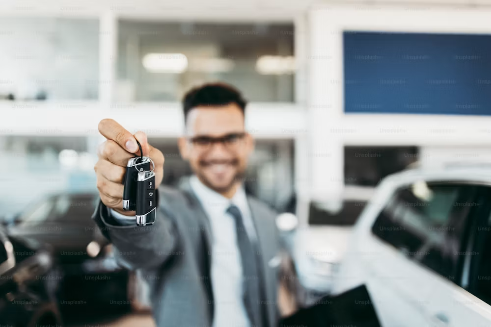 Modern vehicle representing auto insurance coverage